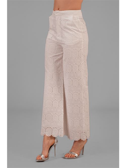Pantalone in pizzo sangallo Il The' Delle 5 | GALLES 57OFF WHITE